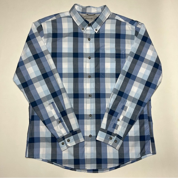 Eddie Bauer Bundle Classic Long Sleeve Shirt Button Men’s Size L - Picture 9 of 15